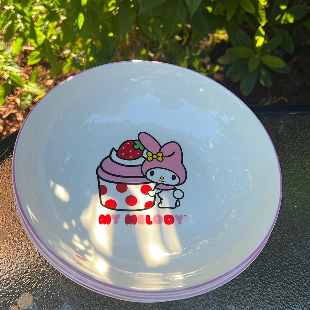 My melody pasta bowls set of 4